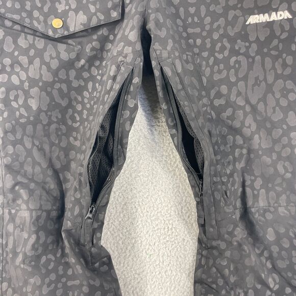 Armada Women's Black Leopard Print Track Pants - Picture 16 of 16